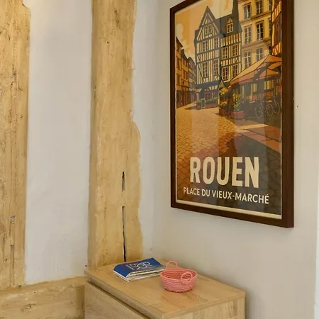 شقة Sous Les Toits Du Vieux Marche - Centre Rouen - 2 Pers روان